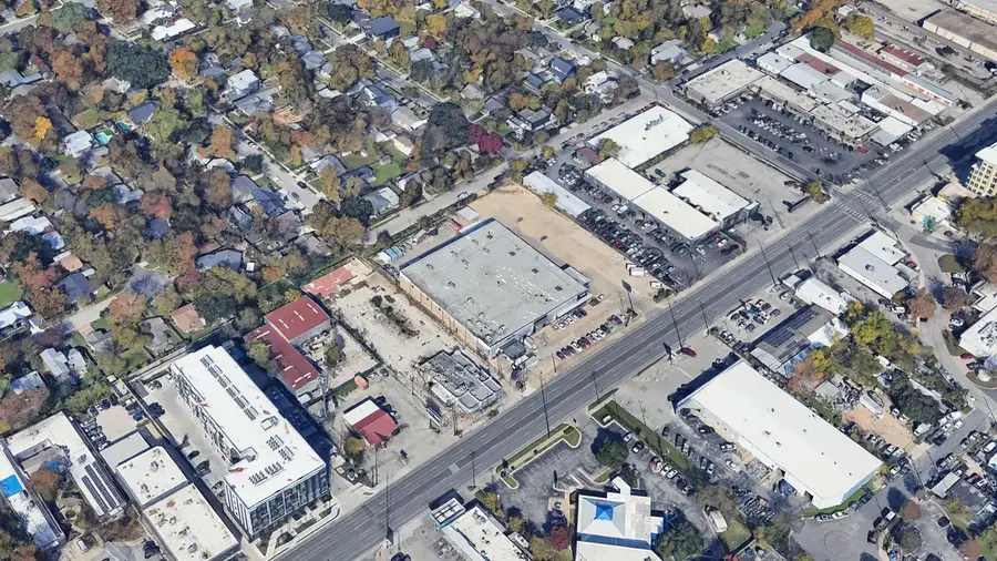Aerial view of the Blitzpanel factory in Austin, Texas