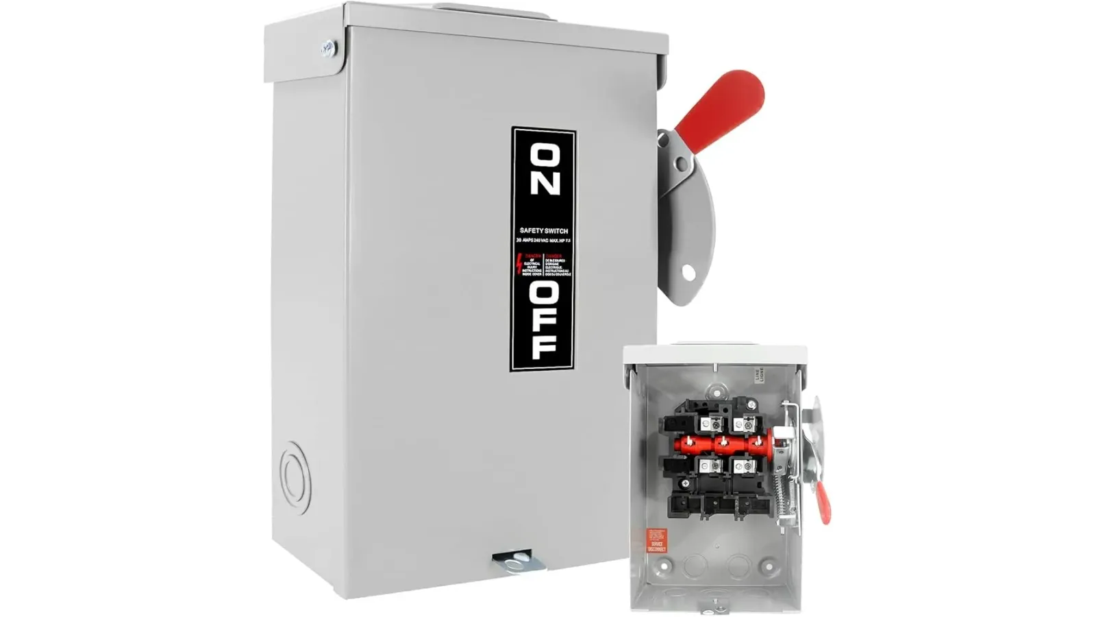 Pistol-grip safety switch enclosure