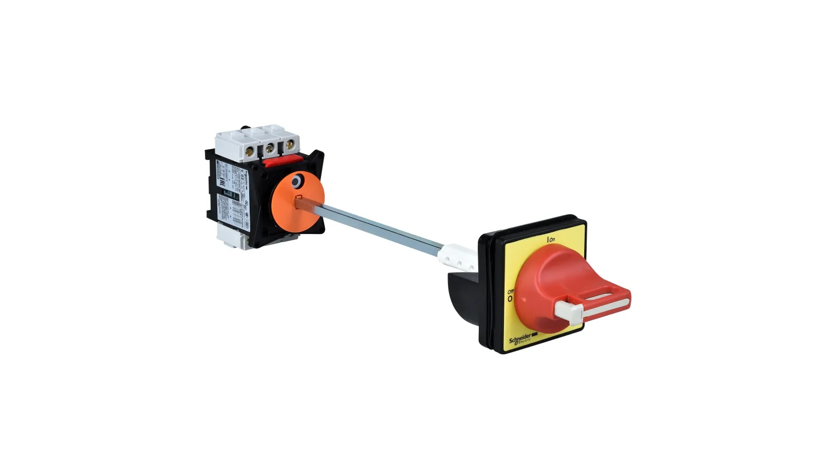 Rotary handle disconnect mechanism with operating shaft